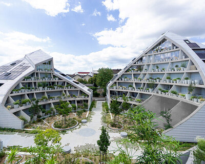MVRDV shapes bordeaux’s 'la vallée verte' with suncut roofs and a hidden garden
